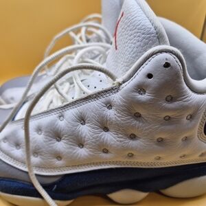 Jordan White and Blue Sneakers